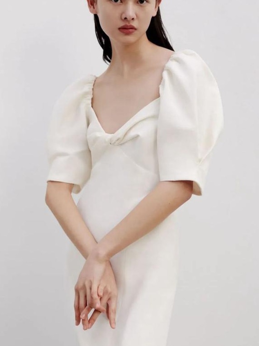 NWT Zara White Midi Dress